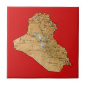 Irakese kaart tegeltje (Voorkant)