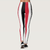 Irakese nationale vlagkleuren verticale strips leggings (Achterkant)