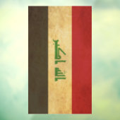 Irakese vlag ontwerp raamsticker (Vel 3)
