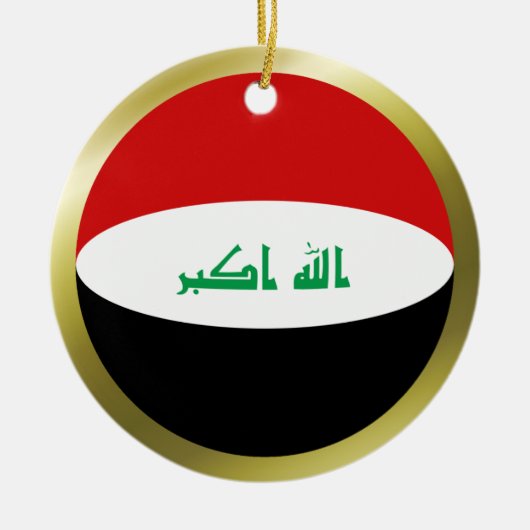 Irakese Vlag Ornament (Voorkant)