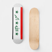 Irakese vlag persoonlijk skateboard (Voorkant)