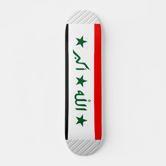 Irakese vlag persoonlijk skateboard (Voorkant)