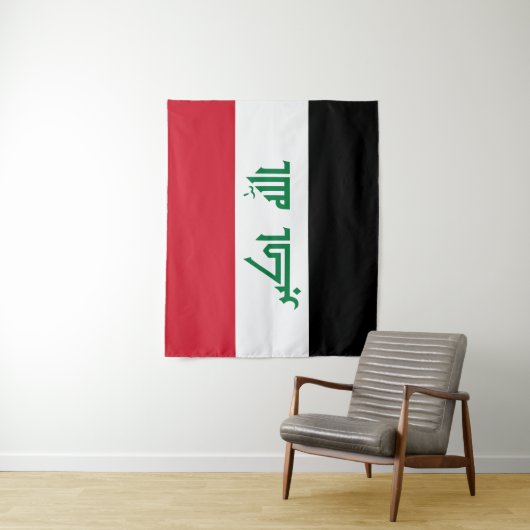 Irakese vlag wandkleed (In situ)