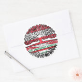 Irakisch Österreichisch Österreich Baum Ronde Sticker (Envelop)