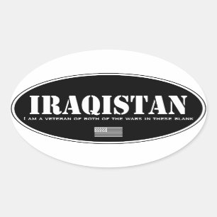 Irakistan Ovale Sticker