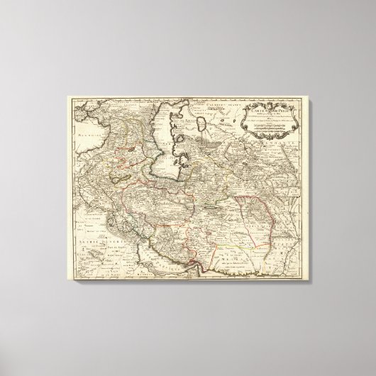 Iran, Afghanistan, Pakistan Canvas Afdruk (Voorkant)