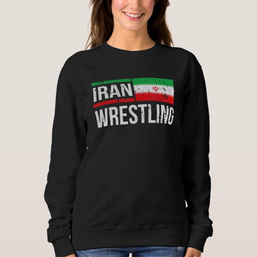 Iran: Amateur Wrestler Grappling Sport Fl Trui (Voorkant)