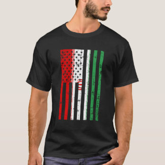 Iran Amerikaanse vlag voor nieuwe Amerikaanse burg T-shirt