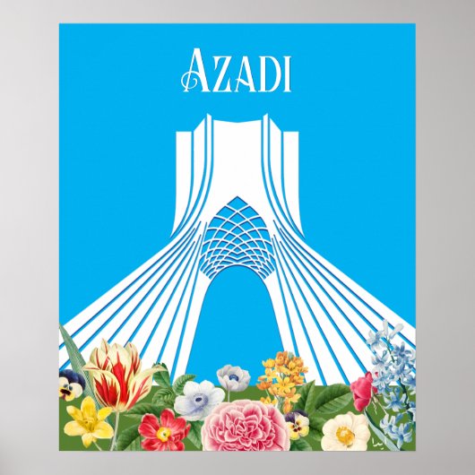 Iran Azadi (vrijheid) Poster (Voorkant)