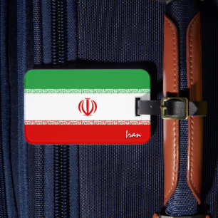 Iran Bagagelabel, patriottische Iraanse vlag Bagagelabel