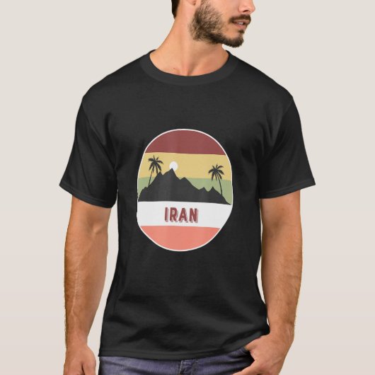 Iran berg- en palmpalmen t-shirt (Voorkant)