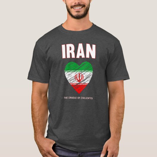Iran Cradle of Civilization No War Tee T-shirt (Voorkant)