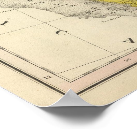 Iran en Saudi-Arabië Poster (Hoek)