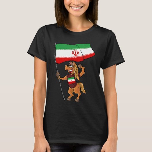 Iran Fan Paard T-shirt (Voorkant)