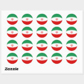 Iran Fisheye Vlag Sticker (Vel)