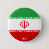 Iran Flag Charming Patriotic Button (Voorkant)