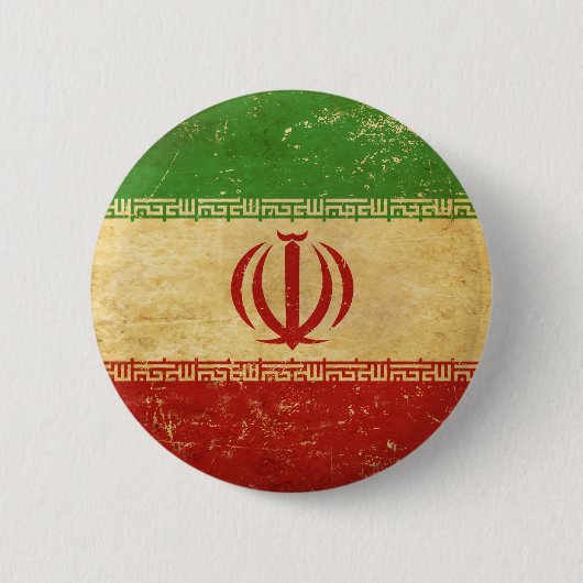 Iran Flag  Design Button (Voorkant)