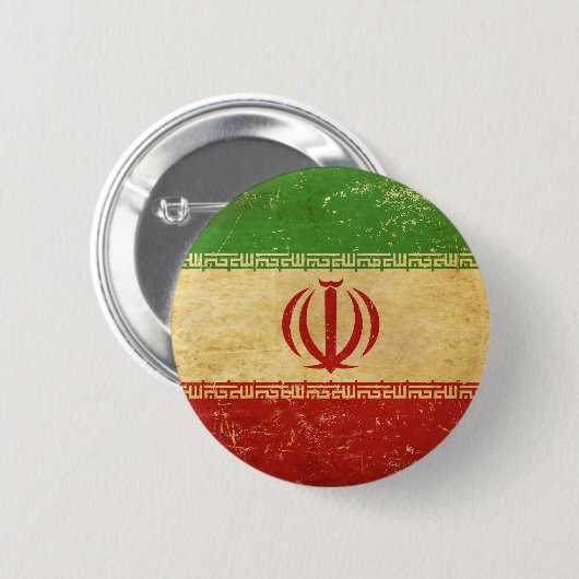Iran Flag  Design Button (Voorkant /achterkant)