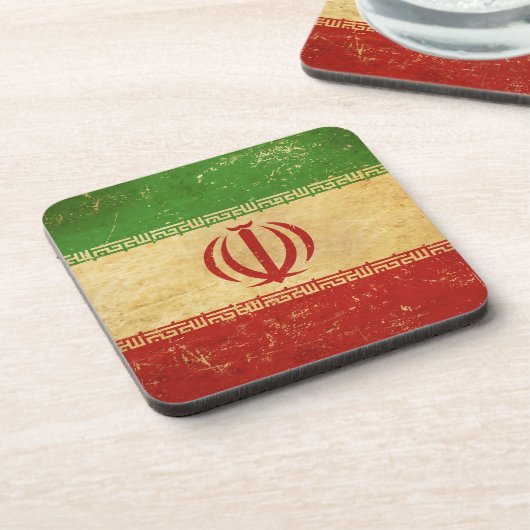 Iran Flag Design Onderzetter (Linkerzijde)
