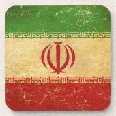 Iran Flag Design Onderzetter (Voorkant)