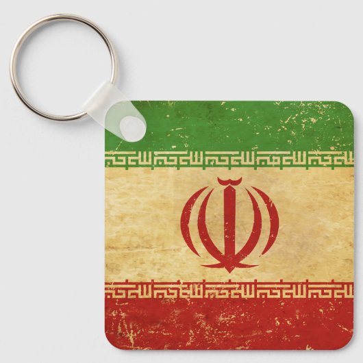 Iran Flag Design Sleutelhanger (Voorkant)