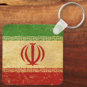 Iran Flag Design Sleutelhanger (Achterkant)