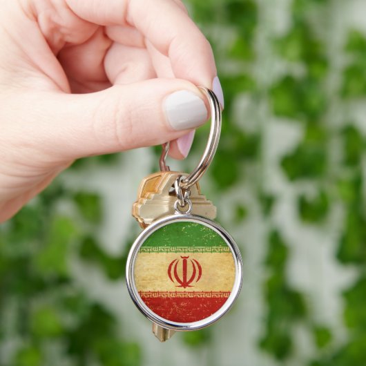 Iran Flag Design Sleutelhanger (Hand)