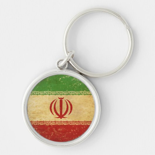 Iran Flag Design Sleutelhanger (Voorkant)