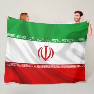IRAN FLAG FLEECE DEKEN