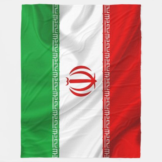 IRAN FLAG FLEECE DEKEN (Voorkant)