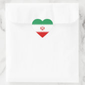 Iran Flag Heart Sticker (Tas)