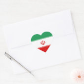 Iran Flag Heart Sticker (Envelop)