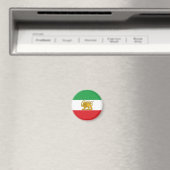 Iran Flag Lion And Sun Shah of Iran Flag Magnet (Insitu (Vaatwasser))