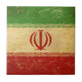 Iran Flag Ontwerp Keramische Tegel Tegeltje (Voorkant)