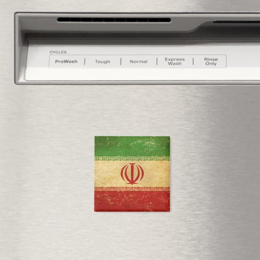 Iran Flag  ontwerpmagneet Magneet (Insitu (Vaatwasser))