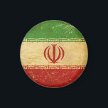 Iran Flag ontwerpmagneet Magneet<br><div class="desc">Magneet met de vlag van Iran in verontruste grunge oude stijl ontwerp. Dit ontwerp met krassen heeft de Iraanse vlag in retro stijl. Dit ontwerp is een geweldige manier om te shows dat je er trots op bent om Iraans te zijn.</div>