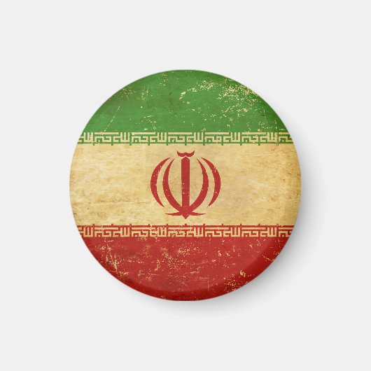 Iran Flag  ontwerpmagneet Magneet (Voorkant)