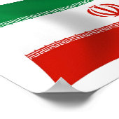 Iran Flag Poster Print (Hoek)
