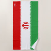 Iran Flag Splendid Patriotic Strandlaken (Voorkant)