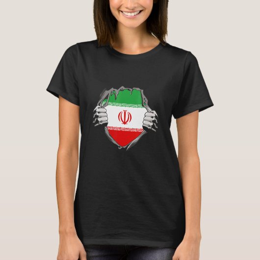 Iran Flag T-shirt (Voorkant)
