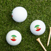Iran Golf Balls, Perzische vlag, sjah of Iran Golfballen (Insitu Gras)