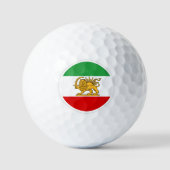 Iran Golf Balls, Perzische vlag, sjah of Iran Golfballen (Voorkant)