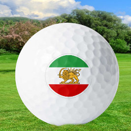 Iran Golf Balls, Perzische vlag, sjah of Iran Golfballen