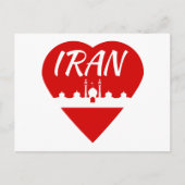 Iran hart briefkaart (Voorkant)