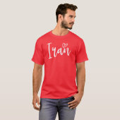 Iran Hart Vrouwen Liefde Iran T-shirt (Voorkant volledig)