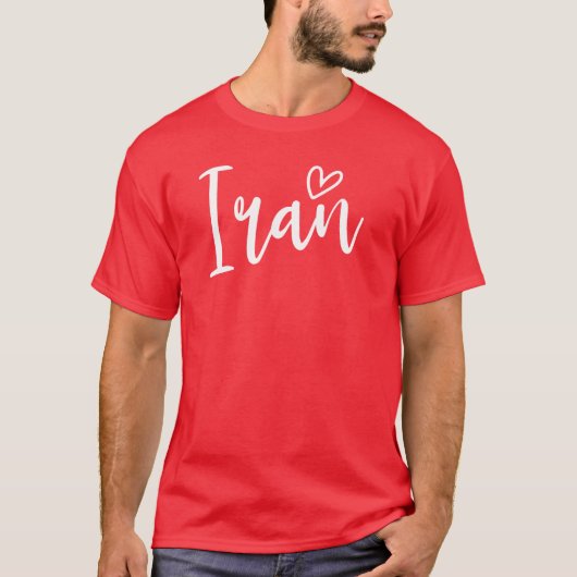Iran Hart Vrouwen Liefde Iran T-shirt (Voorkant)