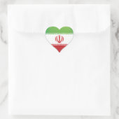 Iran houdt van vlag trots hart sticker (Tas)