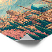 Iran Illustration Travel Art Vintage Poster (Hoek)