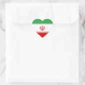 Iran/Iraans/Iraanse hartvlag Hart Sticker (Tas)