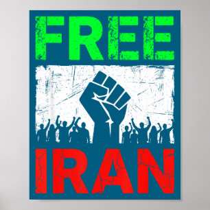 Iran Iraanse Vlag Leeuw Illustratie Poster